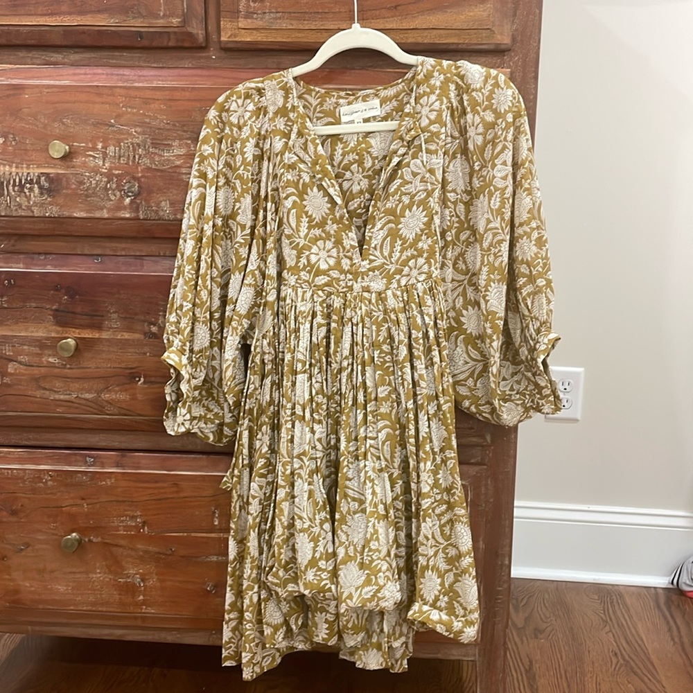 Daughters of India Kyra mini dress, Olive, XS